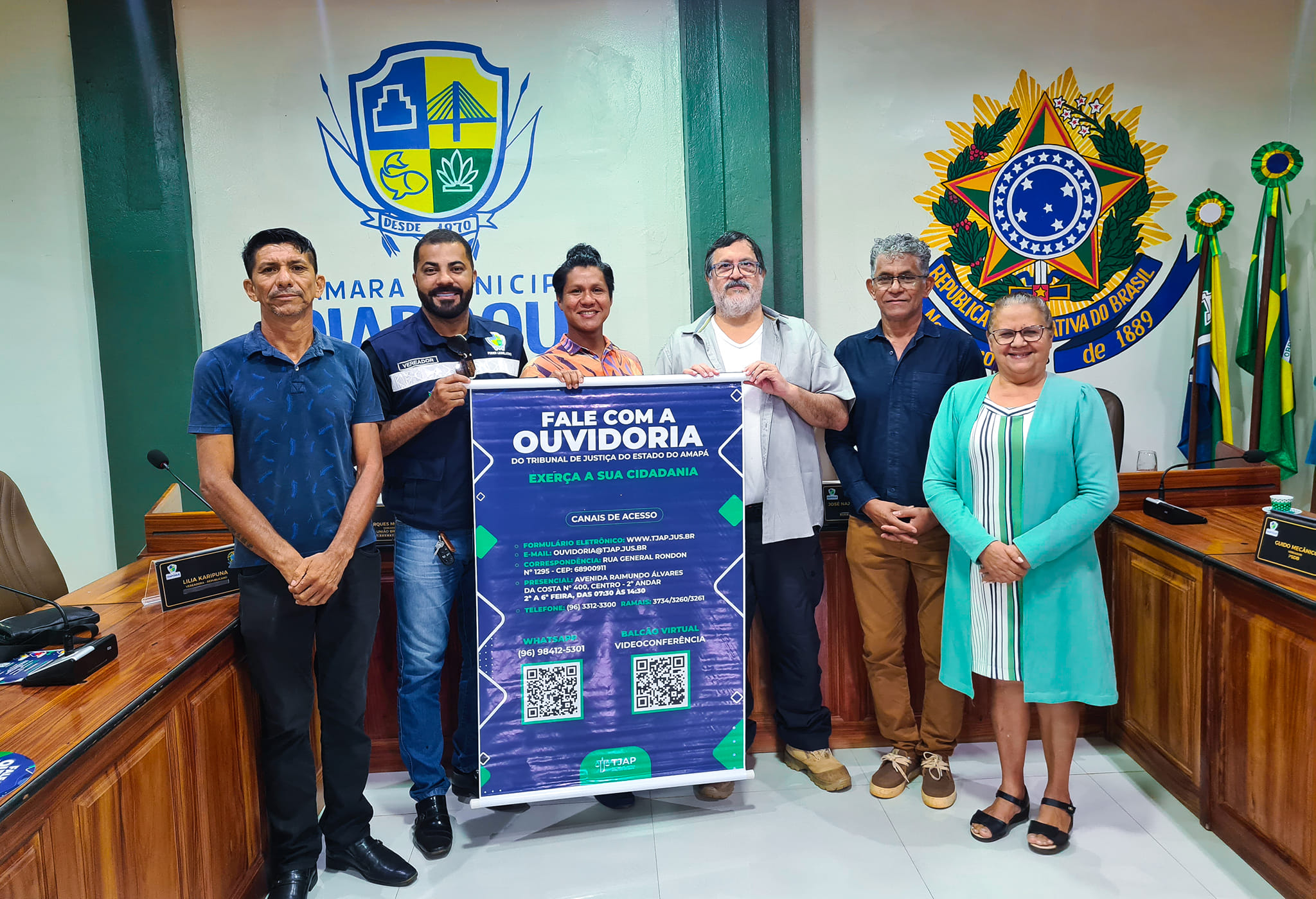 CÂMARA MUNICIPAL RECEBE OUVIDOR-GERAL DO TJAP.