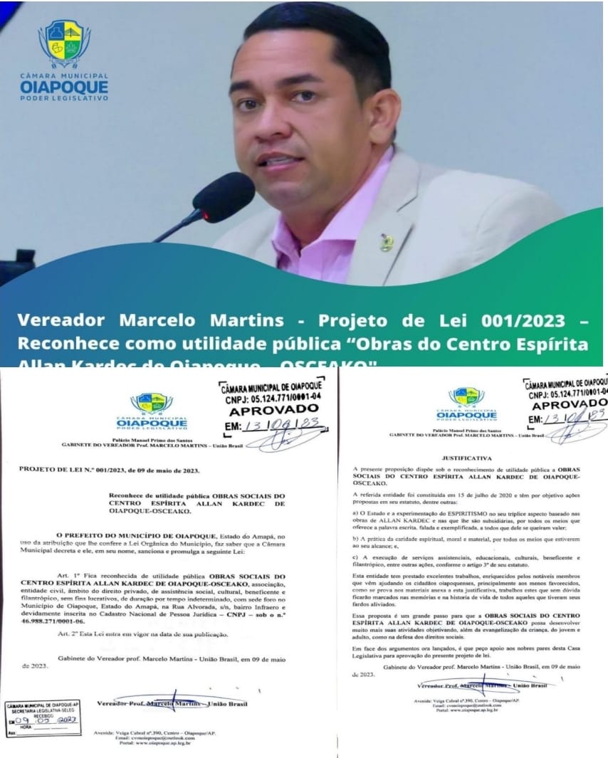 Na 15ª Sessão Ordinária Deliberativa, realizada nesta terça-feira (13), foi aprovado por unanimidade o Projeto de Lei 001/2023/GAB - Ver. Prof. Marcelo Martins .