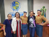 Na manhã de hoje (7), iniciamos a segunda Sessão Ordinária do ano, e em seguida, uma Sessão Solene em homenagem ao dia Internacional da mulher.  Estiveram presente os Vereadores : Presidente da Câmara Ueslei Teles , Vice-presidente José Nazareno Rodrigu