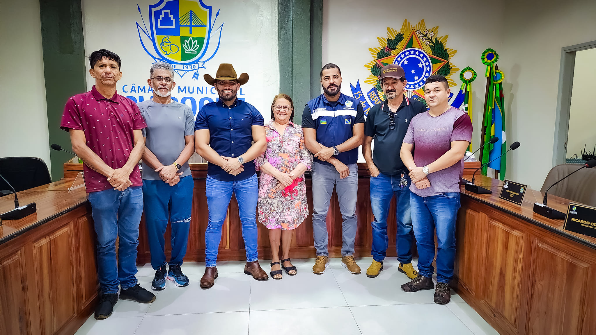 Na manhã desta  segunda-feira (26),  o Presidente da Câmara de Vereadores, Ueslei Teles, esteve em reunião com o senhor Pedro Ivo - Presidente do Sindicato Rural de Oiapoque – SRO.