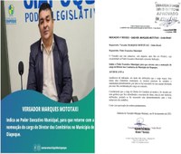 NDICAÇÃO AO PODER EXECUTIVO MUNICIPAL. Na 33ª Sessão Ordinária Deliberativa, realizada nesta terça-feira (05/12), o Vereador  Reginaldo Marques (Marques Mototáxi), apresentou a seguinte indicação: